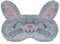 VerteLife Augenmaske für Schlafen, Niedliche Kaninchenohren Augenmaske Flaum Lustige Schlafmaske Kinder Herren Damen Augenbinde Schlafbrille für Reisen Nickerchen Party (Hasenohren,Graue)