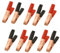 Crocodile Clips, 10 Pack 50A Terminal Test Battery Clamps for Vehicle Battery Link