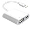 [Certificato Apple MFi] Adattatore da Lightning a USB per fotocamera con porta di ricarica per iPhone, cavo OTG femmina USB 3.0 per iPad per collegare lettore di schede USB Flash Drive U Disk tastiera