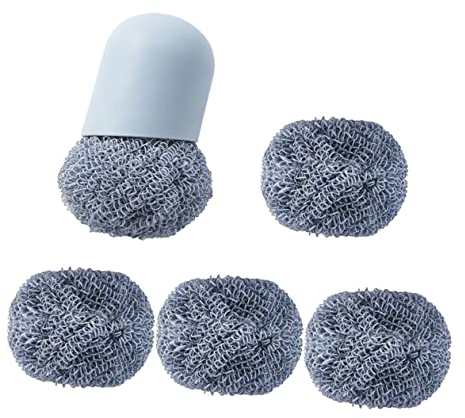 minkissy 6-piece Kitchen Brush Set Dish Scrubber Brush Non-slip Handle Bbq Cleaning Scouring Pad for Thorough Cleaning