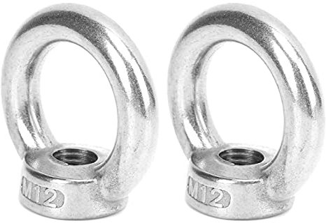 Ringmuttern aus Edelstahl – Langlebige Outdoor-Wasserwerkzeuge für die Schifffahrtsindustrie – Packung mit 2 Ringmuttern für Yachten und Schnellboote (M12)