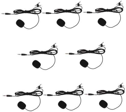 Parliky 8stücke Kleines Telefonmikrofon Aus PVC Einfaches Ansteckmikrofon Nützliches Mikrofon Für Live-übertragungen Online-kurse Und Interviews Vielseitiges Mikrofon Für