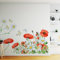 astylishome Wanddeko Wohnzimmer Garten Blumen Wandaufkleber Blumenpflanze Wandtattoo Schmetterling Abziehbilder Abnehmbar Kinderzimmer Schlafzimmer Heimdekoration 1204