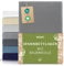 Dreamzie Premium Spannbettlaken 180x200cm bis 200x200cm Anthrazit, Spannbetttuch aus 100% Jersey Biobaumwolle, 150 g/m² - Oeko-TEX