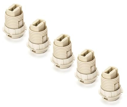 ORION LIGHTSTYLE Lot de 5 douilles G9 avec bague filetée et douille M10 x 1 - Blanc