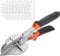 Cesoie per troncatrici, da 45 a 135 gradi, multi angolo, strumento da taglio a quarto rotondo, con 10 lame di ricambio, utensili manuali regolabili per tagliare plastica, legno, PVC