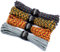 PUWOWYE 40m Paracord 4mm, 4 Stück 33ft Type III Paracord Schnüre Seil 7 Kern-Strängen, Nylonseil Paracord aus reißfestem 100% Nylon, Hält bis zu 250kg, Ideal für Outdoor Survival Camping, 132ft