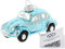 BRISA VW Collection - Volkswagen Käfer/Beetle Weihnachtsschmuck & Dekoration aus Glas in Geschenkbox (Maßstab 1:40, Blau)