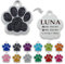 Chapa para Perro y Gato Personalizada - Ideal para Grabar su Nombre y tu Contacto - Placa Identificativa Hecha de Metal de aleación (Negro)