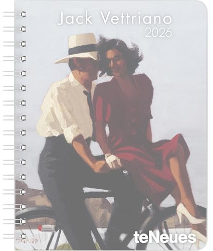 teNeues - Jack Vettriano Diary 2026 – Buchkalender 17x22 cm | Wochenkalender Deluxe mit Kunstwerken für Vettriano-Fans & Kunstliebhaber: Diary