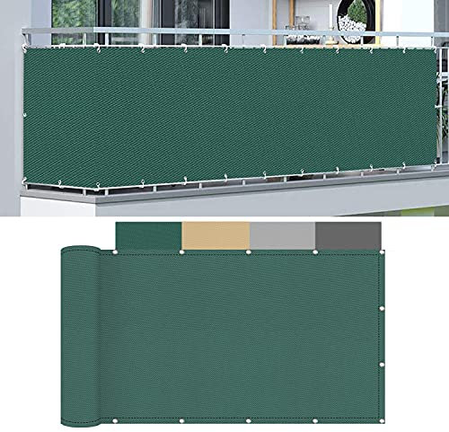 Clôture de jardin basse 145 x 950 cm pour balcon, terrasse, terrasse avec serre-câbles en nylon inclus
