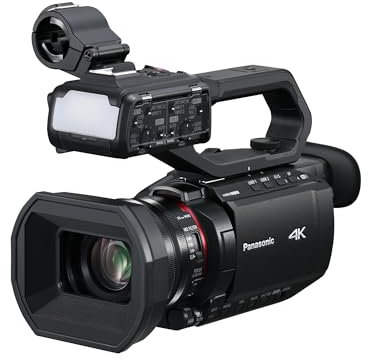 Panasonic AG-CX18EH 4K 60p Professional Camcorder with 25mm Wide-Angle Lens, 24x Zoom, 3G-SDI, XLR, 5-Axis Hybrid OIS, LED Light, Wi-Fi, USB PD, Black