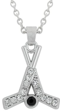 OAUWKEIY Anhänger Halskette Sport Serie Accessoires Unisex kleine Geschenke Hockey Eishockey Anhänger Halskette Modischer Anhänger Halskette Schmuck