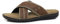 DUNLOP Mens Sandals Memory Foam Touch Fastening Open Toe Flip Flop Mules Summer Shoes (Kaleb Brown, UK Footwear Size System, Adult, Men, Numeric, Medium, 11)