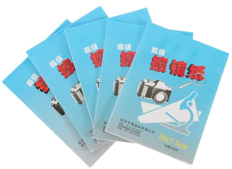 Linsenreinigungspapier 250 Blatt Papier für Mikroskop und Camcorder | Büchlein Format, zum Reinigen von Linsenoberflächen, Kompakte Einheit für Mehrere Szenen