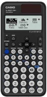 Casio fx-85GTCW+ Scientific Calculator Black (UK Version) - Upgrade from previous fx-85GTCW model
