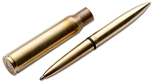 Fisher Space Pen .338 Lapua Magnum Tactical Pen aus massivem Messing in der Farbe Gold