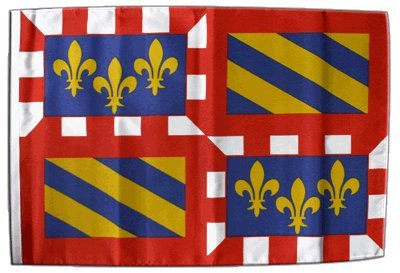 Fahne Flagge Frankreich Burgund 30 x 45 cm