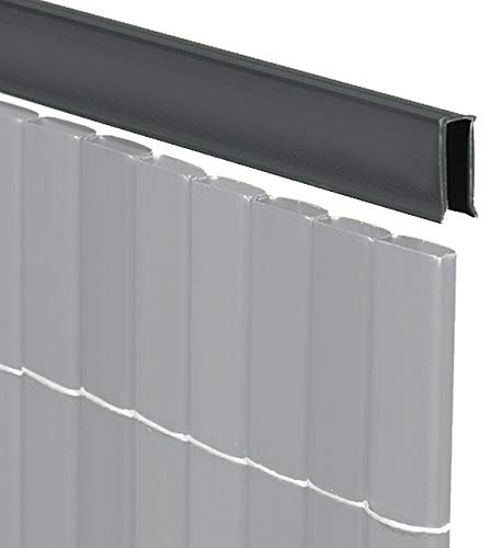 Videx-U-Profil für Sichtschutzmatte Rügen, anthrazit, 150cm (Lieferung: 2 x 75cm)