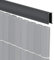 Videx-U-Profil für Sichtschutzmatte Rügen, anthrazit, 150cm (Lieferung: 2 x 75cm)
