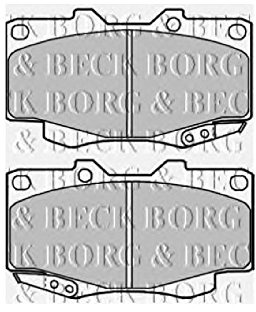 Borg & Beck BBP2002 Brake Pads To Fit Toyota Hilux 4x4 07/05-