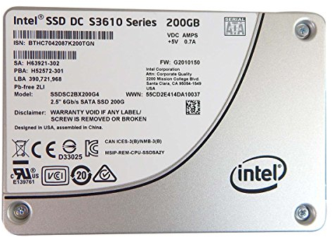 Intel SSDSC2BX200G401 interner Solid State Drive 200GB schwarz