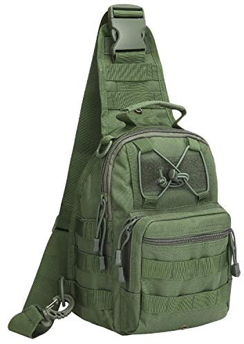 G4Free Lightweight Sling Bag Small One Strap Molle Backpack Fishing Hiking