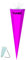 alles-meine.de GmbH Schultüte Rohling - Pink - 85 cm incl. Namen/Tüllabschluß - Zuckertüte - zum Basteln, Bemalen und Bekleben Bastelschultüte