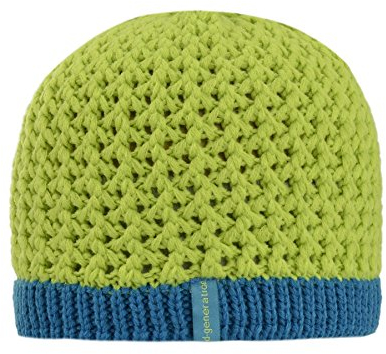d-generation Döll Unisex Strickmütze Topfmütze Strick, Gestreift, Gr. X-Small (Herstellergröße: 49), Grün (Tender Shoots 5370)