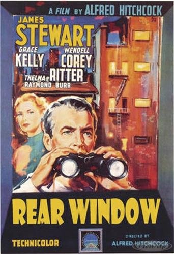 Rear Window Alfred Hitchcock Poster, 70 x 100 cm