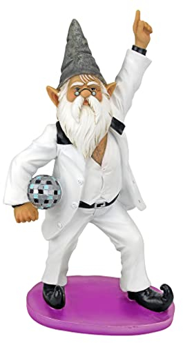 Design Toscano Gartenzwerg „Disco Tony“, mehrfarbig, 11,5 x 19 x 34,5 cm, QM15010