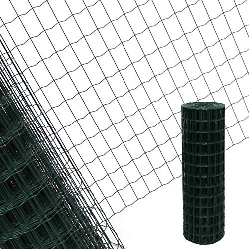 estexo Clôture de jardin grillage 25 x 1,0 m Grille maschung 7,5 x 5 cm de treillis soudé Clôture