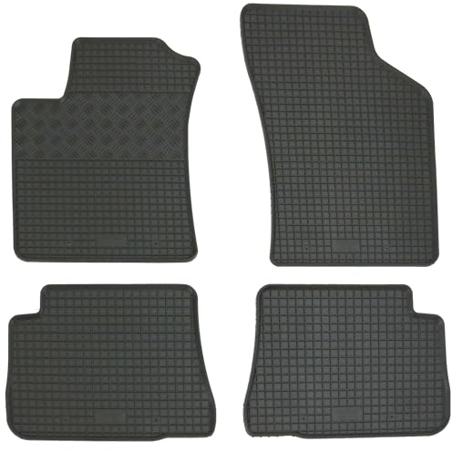 AD Tuning Gummifußmatten Set 4-teilig für Hyundai Getz (2003-) | Passgenau, Allwetter-Automatten, wasserdicht, rutschfest, pflegeleicht, robust, langlebig