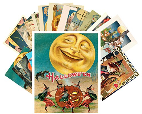 24 Postkarten Halloween Pinup Witch Vintage Greeting Cards Reprint