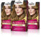 Palette Intensive Creme Color 7-0 Rubio Medio, tinte de pelo permanente con aceite de macadamia y almendras, cubre el 100% de las canas y raíces, para un color radiante, Pack 3