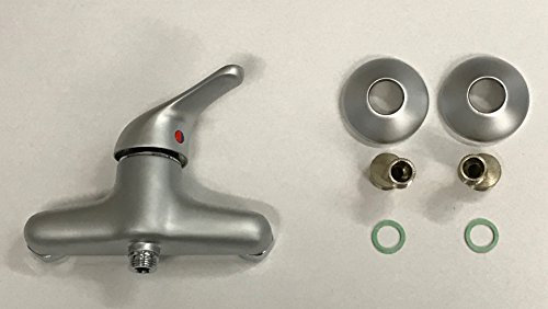 Bad Armatur Duscharmatur Brause Dusche Einhandmischer matt silber matt