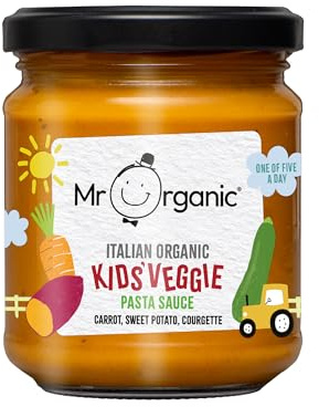 Mr Organic Kids Pasta Sauce - Carrot, Sweet Potato & Courgette - 200g x 6