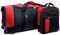 iN Holdall with Wheels - Wheeled Holdall - Bags with Wheels - Wheeled Travel Bag - Extra Large - Travel Bag - Weekender Bag - Duffle Bag (Black/Red) 80L