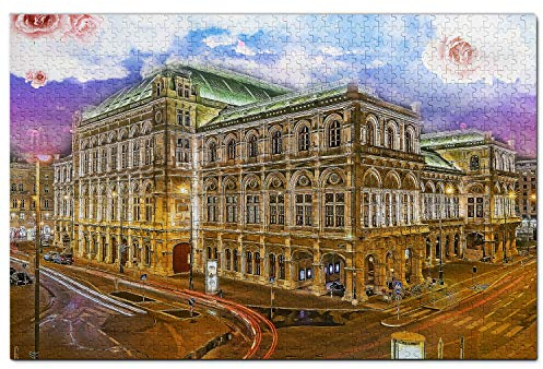 Österreich Puzzle 1000 Teile Holzpuzzle Erwachsene Spielgrafik Reise Souvenir Holz