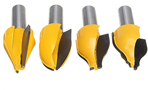 Mèche à défoncer verticale de 1,27 cm pour panneau surélevé - 4 tailles