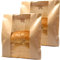 GM Home 25 Stück Toast-Papiertüten aus Kraftpapier mit Sichtfenster und Etiketten-Aufkleber, Verpackung Papier für Brot, Gebäck, Kekse, Süßigkeiten