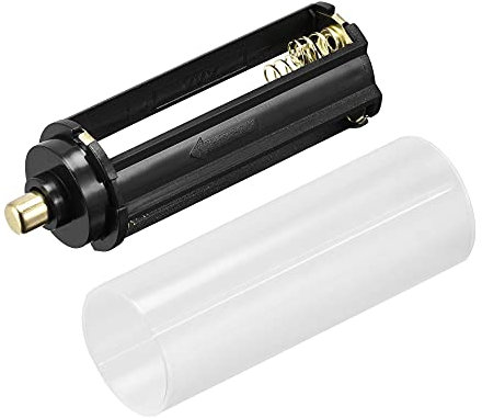 sourcing map AAA Battery 3x1.5V Storage Adapter Case,18650 Battery Holder Converter for AAA LED Flashlight 1 Set