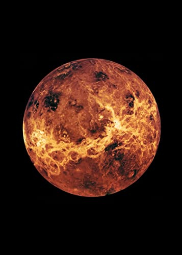 Displate NASA Metallposter NASA Poster NASA Poster NASA Merch NASA Bilder Poster NASA Deko NASA - Planets - Global view of Venus Poster 32x45cm