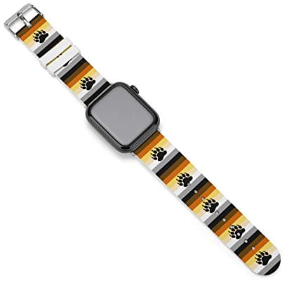 Bear Pride - Cinturino di ricambio in silicone per Apple iWatch da 38-40 mm o 42-44 mm, 38mm/40mm, silicone