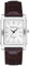 JewelryWe Herrenuhr Analog Quarz Armbanduhr Herren Klassische Retro Rechteckig Business Beiläufige Uhr mit Leder Armband Braun