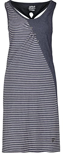 Alife and Kickin Damen CameronAK B Top Dress Kleid Damenkleid Freizeitkleid Sommerkleid XS-XXL, Marine Melange, M