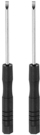 sourcing map Mini Slotted Screwdriver, 2.0mm Flat Head for Watch Eyeglasses Electronics Repair, 2 Pcs