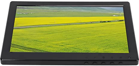 Qiilu Moniteur D'ordinateur 9 Pouces TFT LCD avec Haut-Parleur D'interface D'entrée Multiple Écran D'Affichage de Jeu Couleur HD pour DVR Quotidien pour équipement Industriel Affichage