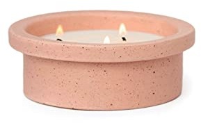 Paddywax Scented Candles Premium Folia Range Candle in Reusable Stackable Ceramic Pot, 141g, Gardenia & Tonka