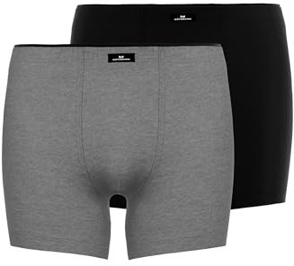 Götzburg Herren Long-Pants grau Uni 2er Pack 5